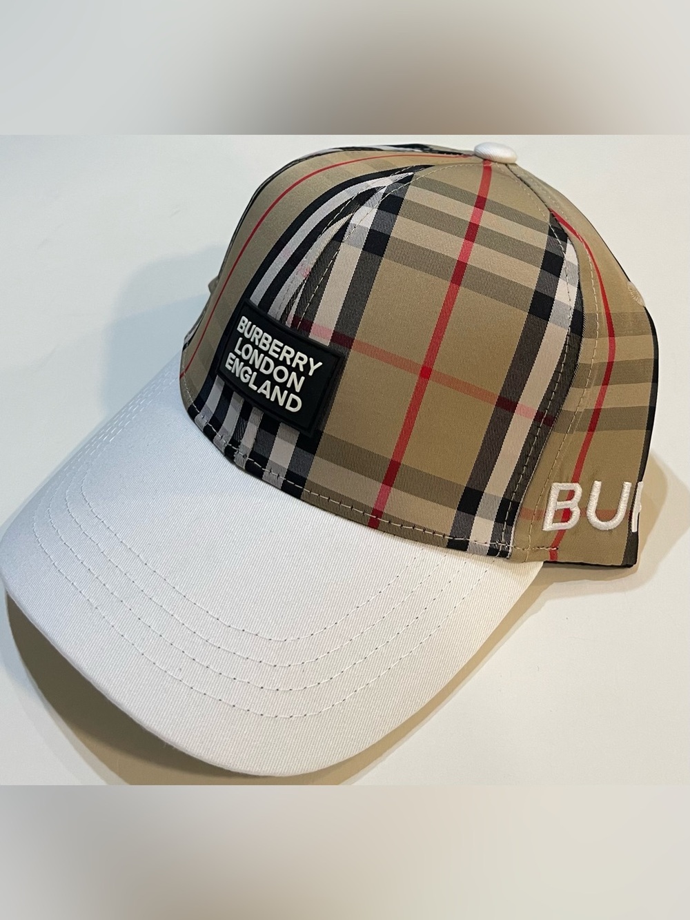 Beige Burberry Hat